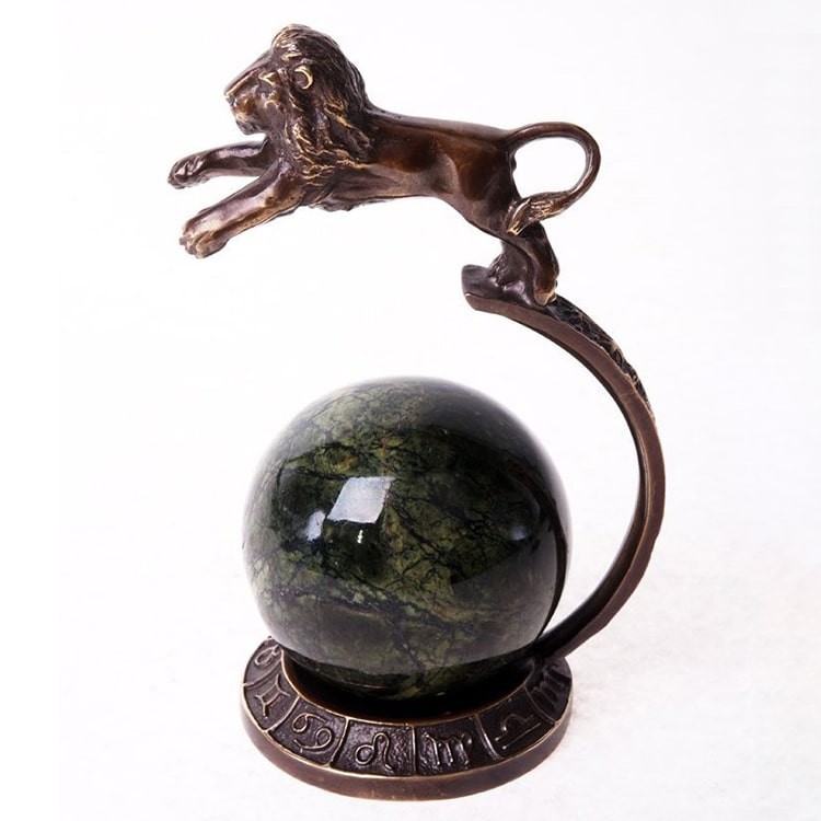 Бронзовая статуэтка знака зодиака «Лев»