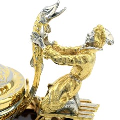 Златоустовская икорница на агате «Емеля» в каталоге столовых приборов для праздничного стола