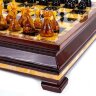 Эксклюзивный шахматный ларец «Классик» и янтаря с фигурами