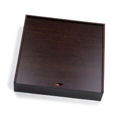 Круглые настенные часы из янтаря «Карта» для кабинета