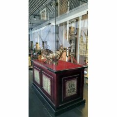 Большая модель старого корабля парусника «Морская Держава» в подарок военному моряку