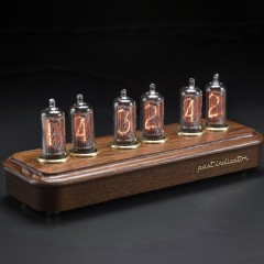 Ламповые часы «Электроника СССР» (термоясень) для тёплого освещения комнаты