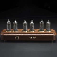 Ламповые часы «Электроника СССР» (термоясень) для тёплого освещения комнаты