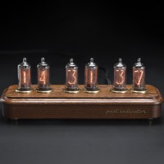 Ламповые часы «Электроника СССР» (термоясень) для тёплого освещения комнаты