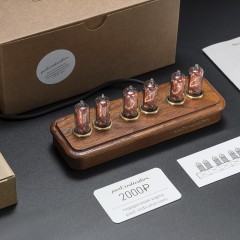 Ламповые часы «Электроника СССР» (термоясень) для тёплого освещения комнаты