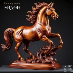 Интерьерная статуэтка гнедой скакун «Эйден» — символ 2026 года Красной Огненной Лошади