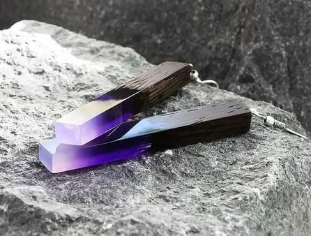 Серьги "Purple Gradient"