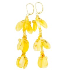 Серьги из янтаря «Мотыльки»