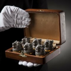 Подарочный набор стопки перевертыши «Русские медведи»