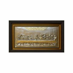 Картина гравюра «Тайная вечеря» (золочение)