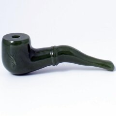 Курительная трубка для табака из зелёного нефрита