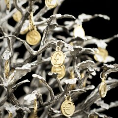 Сувенирная композиция «Денежное дерево» с позолоченными монетами