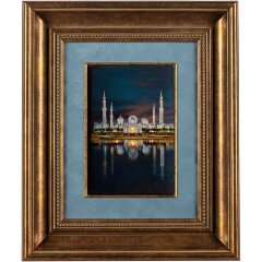Художественная картина «Мечеть шейха Зайда в Абу-Даби» с ручной росписью