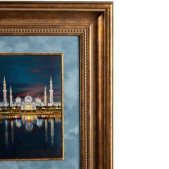 Художественная картина «Мечеть шейха Зайда в Абу-Даби» с ручной росписью