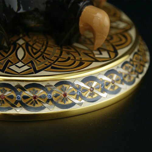 Сувенирная композиция нож «СОКОЛ» с фигурой птицы