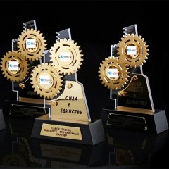 Бизнес сувениры «Сила единства» с нанесением логотипа компании партнёров