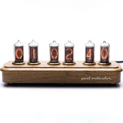 Ламповые часы газоразрядные «Восток-3» из ценных пород дерева (дуб)