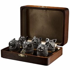 Сувенирный набор стопки перевертыши «Русский лес»