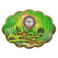 Настенная картина с часами «Лето в деревне»