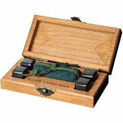 Нефритовые камни «Байкал» для виски (4 шт)