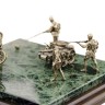 Бронзовая диорама «Бой мотоциклистов»
