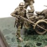 Бронзовая диорама «Бой мотоциклистов»
