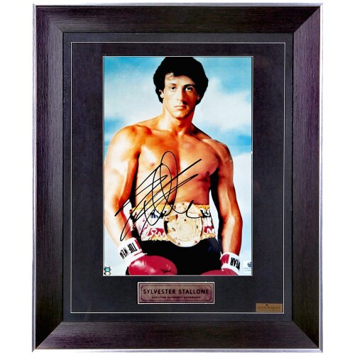 Подлинный автограф «Сильвестр Сталлоне» на фото