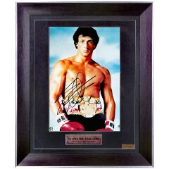 Подлинный автограф «Сильвестр Сталлоне» на фото