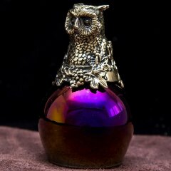 Подарочная стопка перевёртыш «Филин» цвета фуксия