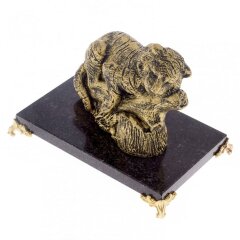 Бронзовая статуэтка «Тигр на бревне» — символ 2022 года