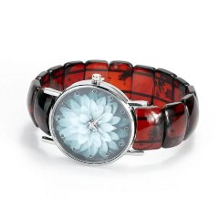 Женские наручные часы «Лилия» из балтийского янтаря