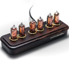 Ламповые часы газоразрядные «Восток-3» из тёмного палисандра