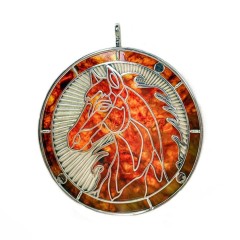 Ёлочная игрушка «Конь» — символ 2026 года Красной Огненной Лошади для украшения на вашей ёлке