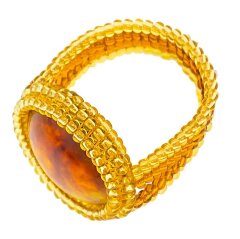 Кольцо из янтаря «Солнечная радость»