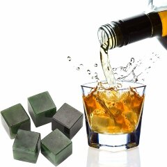 Нефритовые кубики «Байкал» для охлаждения виски (5 шт.)