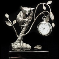 Серебряные часы «Лемур»
