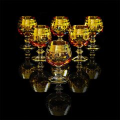 Хрустальные бокалы для коньяка «DINASTIA AMBRA»