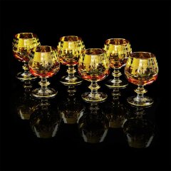 Хрустальные бокалы для коньяка «DINASTIA AMBRA»