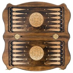 Резные шахматы с нардами «Греция»