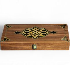 Малые нарды «Султан» из карельской берёзы и янтаря