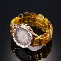 Женские наручные часы «Звезда» из балтийского янтаря