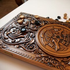 Двухсторонние нарды «ВДВ» из массива дерева