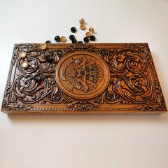 Двухсторонние нарды «ВДВ» из массива дерева