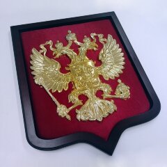 Большое кабинетное панно «Герб России» в подарок руководителю