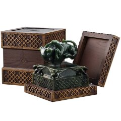 Нефритовая печать «Бык» Буха-нойон из иркутского нефрита — Премиум подарки