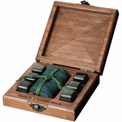 Нефритовые камни «Байкал» для охлаждения виски (6 шт.)