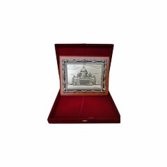 Сувенирная картина гравюра «Исаакиевский собор» — музей и символ города СПб в подарок на память из Северной столицы России