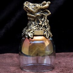 Подарочная стопка перевёртыш «Бык» фиолетового цвета