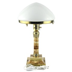 Настольная лампа из оникса «LIGHTSTAR» для рабочего стола руководителя
