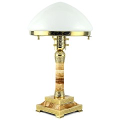 Настольная лампа из оникса «LIGHTSTAR» для рабочего стола руководителя